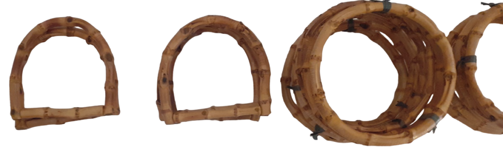 15 Pares de Alças de Raiz de Bambu Sob Encomenda