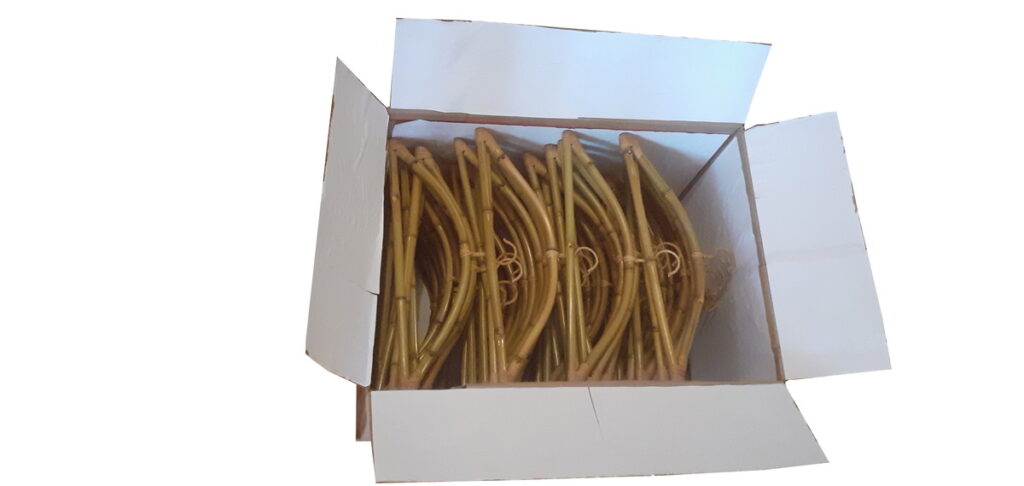 50 Cabides de Bambu Natural