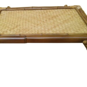 Bandeja De Cama Feita Em Bambu Natural, 60 x 40 cm