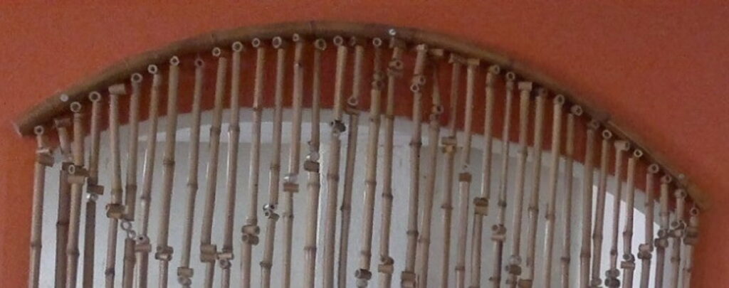 Bandô De Bambu Natural Curva Circular 130 X 55 Cm
