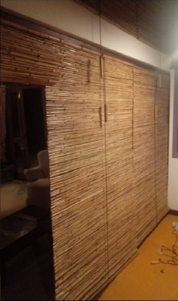 Cortinas Persianas de Bambu natural (190 x 180 cm e 60 x 180 cm)