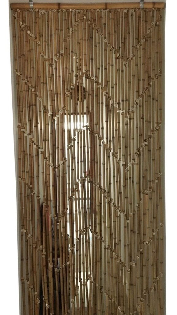 Cortina De Bambu Natural - Medida: 72 X 210 Cm