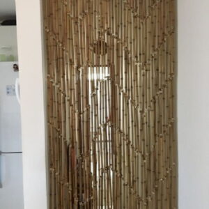 Cortina De Bambu Natural - tamanho: 100 X 205 Cm