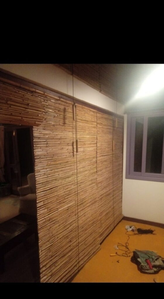 Cortina Perseana De Bambu Caniço Natural 1,50 x 2,30 m