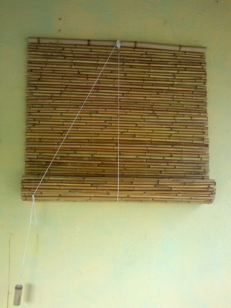 Cortina Persiana De Bambu Caniço Natural 80X205 cm