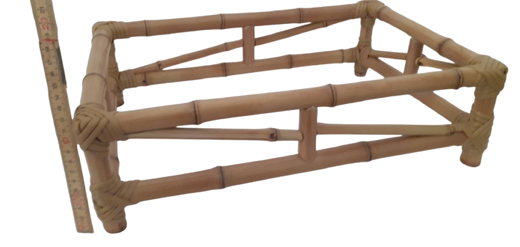 Porta Marinex de bambu natural medida 36x24cm externa