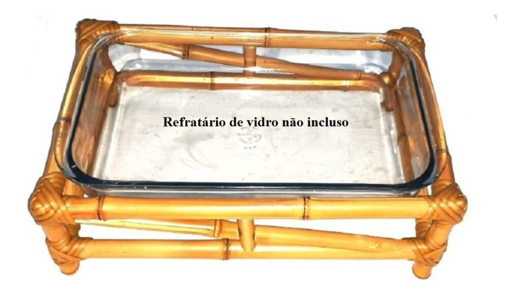 Porta Refratário Marinex De Bambu Natural