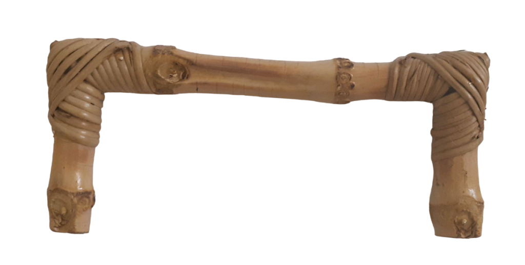 Puxador Feito de Raiz de Bambu Natural