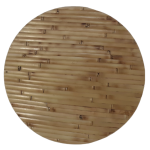 Sousplat De Bambu Natural 37 cm, base mdf 3mm