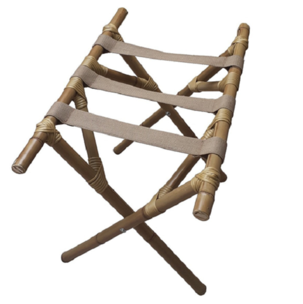 Suporte De Malas Aparador Feito De Bambu
