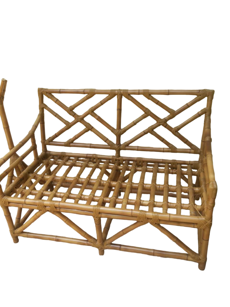 Sofá de 2 lugares de bambu