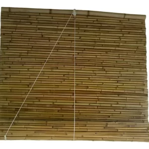 Cortina persiana de bambu natural 80 x 80 cm